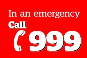 In an emergency call 999